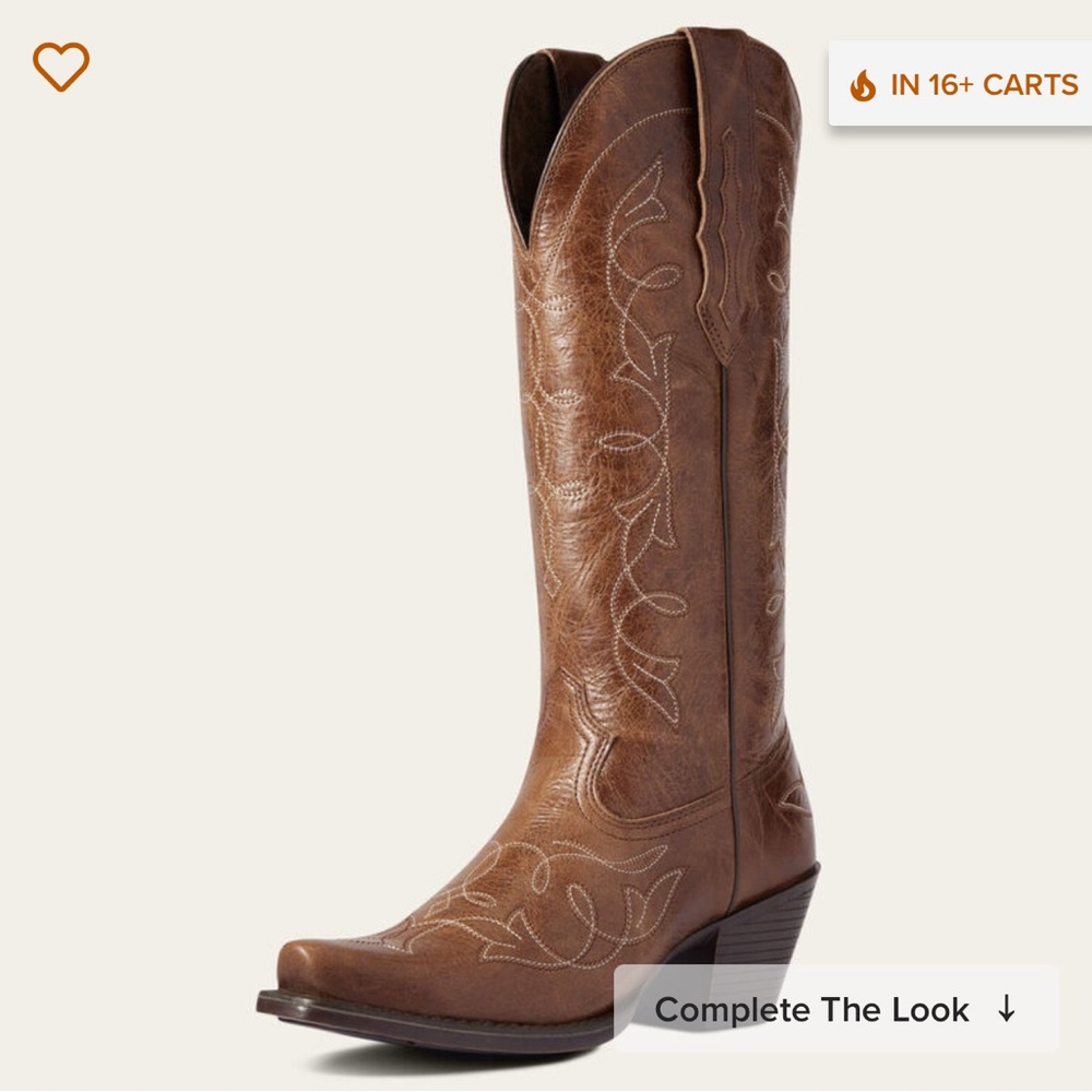 Ariat Women’s Heritage D Toe StretchFit Western Boot New B Medium NEW - Picture 10 of 11